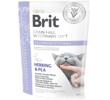 Сухой корм для кошек с желудочно-кишечными расстройствами GF VetDiets Cat Gastrointestinal c сельдью и горохом 400 г Brit Care