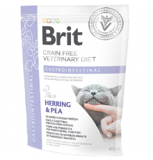 Сухой корм для кошек с желудочно-кишечными расстройствами GF VetDiets Cat Gastrointestinal c сельдью и горохом 400 г Brit Care
