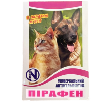 Таблетки для собак и котов Пирафен антигельментик широкого спектра действия №1 Норис
