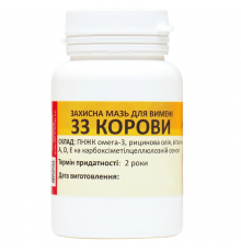 Мазь защитная для вымени 33 Корови профилактика и лечение заболеваний кожи вымени 100 г