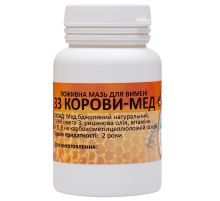 Мазь питательная для вымени 33 Корови-мед профилактика и лечение заболеваний кожи вымени 100 г