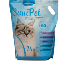 Наполнитель для кошачьих туалетов Sani Pet силикагелевый 7.6 л Природа