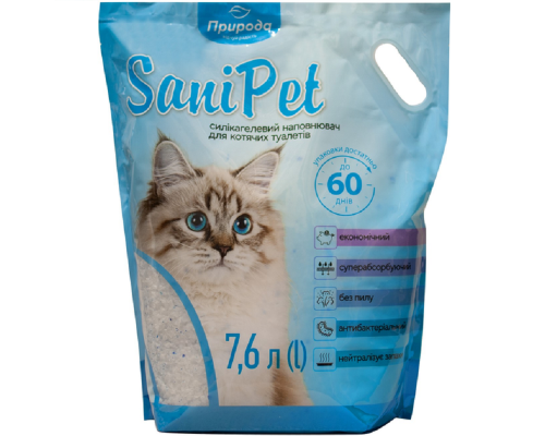 Наповнювач Sani Pet  силікагелевий 7,6 L PR243421			