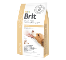 Сухой корм для собак с проблемами печени VD Hepatic Dog с яйцами и горохом  2 кг Brit