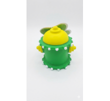 Игрушка для собак Колонка резиновая Зеленая  6*5 см Китай