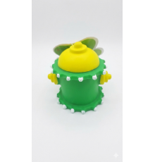 Игрушка для собак Колонка резиновая Зеленая  6*5 см Китай