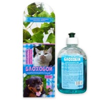 Шампунь для собак и котов Блохобой Короткошерстные противопаразитарный с экстрактом тополя 300 мл Норис