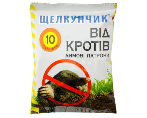 Шашка-патрон от кротов Щелкунчик 10 шт