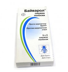 Смужки Байварол проти вароатозу бджіл №4 Байєр термін 07.2026