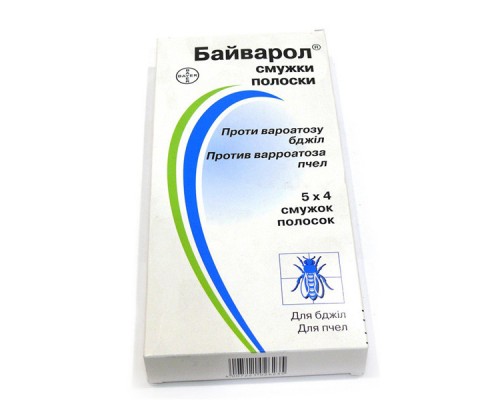 Полоски Байварол от варроатоза пчел №4 Bayer срок 07.2026