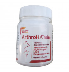 Таблетки Dolfos Arthro HA мini для лечения суставов у кошек и собак мелких пород №40 Dolfos