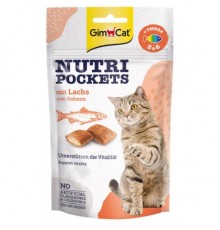 Ласощі для котів Nutri Pockets Котяча лосось та омега 3+6 60г G-419299/400730