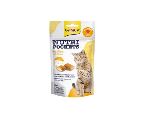 Лакомство д/кот Nutri Pockets  Сыр+Таурин 60г G-419329/400716 GimCat