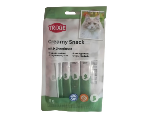 Ласощі Trixie Creamy Snacks для котів з куркою 5 шт х 14 г