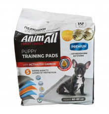 Пеленки для собак и щенков Puppy Training Pads  60*60 см с активированным углем 10 штук AnimAll
