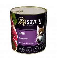 Корм для собак паштет Сейвори SAVORY Gourmand Beef говядина 800 г