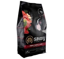 Корм д/соб Сейвори SAVORY сухой для малих порід зі свіжим ягням та індичкою 1кг 30341