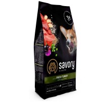 Сухой корм для стерилизованных собак All Breed Sterilised rich in Fresh Turkey со свежим мясом индейки 3 кг Savory