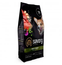 Сухой корм для стерилизованных собак All Breed Sterilised rich in Fresh Turkey со свежим мясом индейки 3 кг Savory