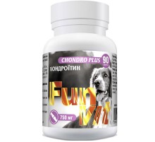 Таблетки для собак Chondro Plus с хондроитином для улучшения функций опорно-двигательного аппарата 90 шт FunVit