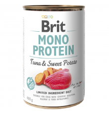 Корм для собак с чувствительным пищеварением Mono Protein Dog с тунцом и сладким картофелем 400 г Brit