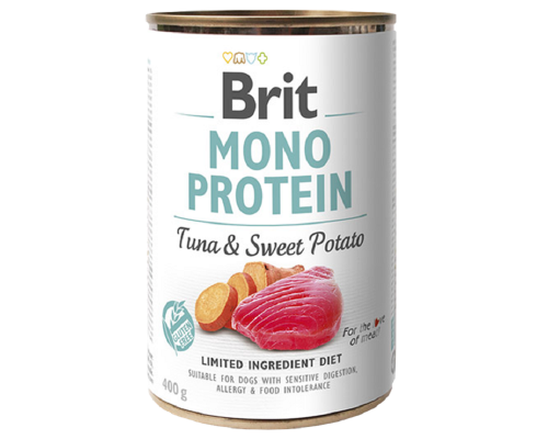 Корм для собак Бріт Brit Mono Protein Dog k з тунцем та бататом 400г