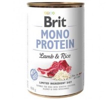 Корм для собак с чувствительным пищеварением Mono Protein Dog с ягненком и рисом 400 г Brit
