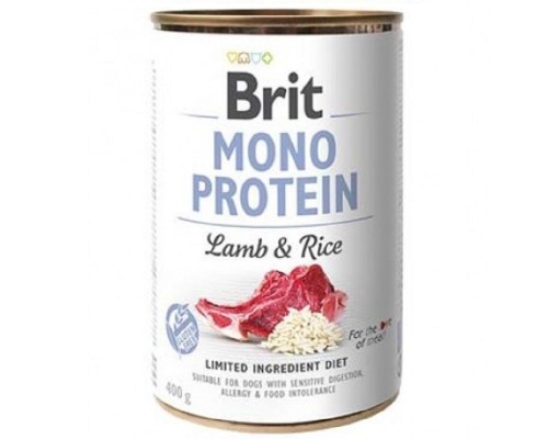 Корм для собак с чувствительным пищеварением Mono Protein Dog с ягненком и рисом 400 г Brit