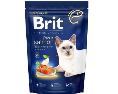 Сухий корм для котів Cat Adult Salmon з лососем 1,5 кг Brit Premium