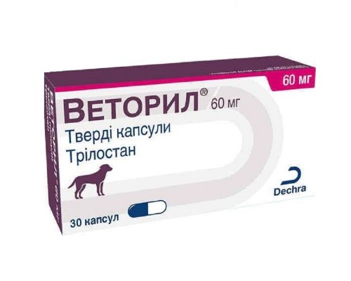 Веторіл 60 мг 30 капсул