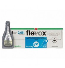 Капли Флевокс Flevox для cобак 20-40 кг 268 мг №1 Vetoquinol