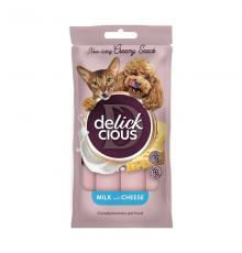 Ласощі для котів Delickcious крем-снек молоко з сиром 4 шт*15 г  