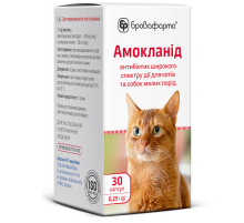 Порошок в капсулах Амокланид 0,25 г антибактериальный препарат широкого спектра действи №30 Бровафарма