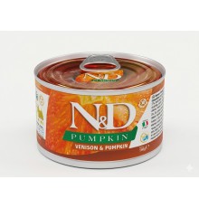 Вологий корм для собак FarminaN&D Grain Free VENISON & PUMPKIN MINI з олениною та гарбузом, 140 г 