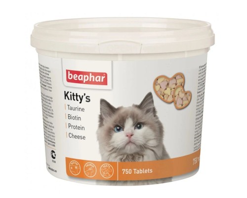 Лакомство для котов Kitty\'s Taurin Biotin с таурином и биотином №750 Beaphar