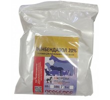 Порошок Фенбендазол 20% антигельминтик с широким спектром действия 100 г