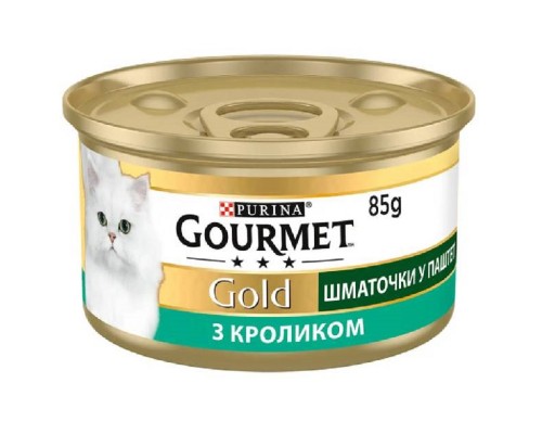 Корм д/кот Гурмет голд  кролик печень консерва кусочки в подливе 85 г/24ящ