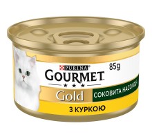 Корм д/кот Гурмет голд сочное наслаждение курица консерва 85 г/24ящ