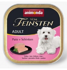 Корм Vom Feinsten Adult Turkey + Ham консервований д/соб з індичкою і шинкою 150 г арт.AM-82319			
