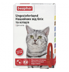Ошейник Бефар от блох и клещей для кошек красный 35 см Вeaphar