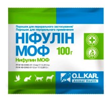 Порошок Нифулин МОФ лечение желудочно-кишечных заболеваний 100 г  O.L.KAR