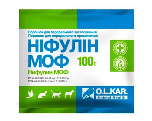 Порошок Нифулин МОФ лечение желудочно-кишечных заболеваний 100 г  O.L.KAR