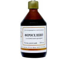 Раствор для инъекций Ферроселенит 1% для профилактики и лечения железодефицитной анемии у животных 100 мл Круг