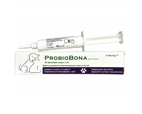 Раствор в шприце ProbioBona пробиотик для животных 10 мл ProbioDay
