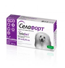 Селафорт капли спот-он для собак 2,6-5 кг №1 KRKA
