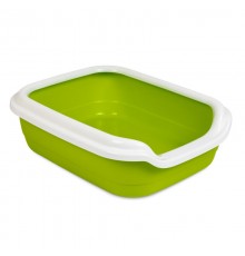 Туалет для котов и кошек Comfort L 49*39*15 см лайм Природа