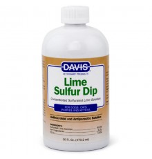 Шампунь-концентрат для собак и кошек Lime Sulfur Dip антимикробное и антипаразитарное средство 473 мл Davis
