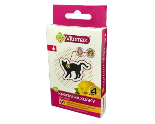 Капли на холку Vitomax Eco от блох и клещей для кошек №4 Vitomax
