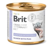 Корм для котов с заболеваниями ЖКТ Brit VetDiets  с лососем и горохом 200 г Brit