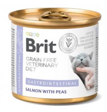 Корм Brit VetDiets консервований для котів при  гострих та хронічних захворюваннях шлунково-кишкового тракту  Бріт Вет Даєтс Кет 200г арт.100712																